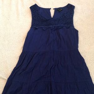 Blue loose dress